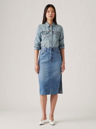 FEMEI - Levi's Geaca Albastra Deschisa Slim Femei