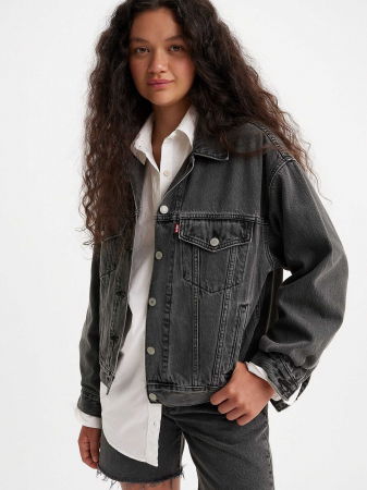 ОДЕЖДА - Levi's Женская Куртка Тёмная Серая Relaxed