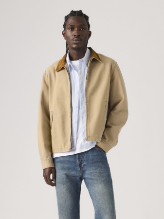 BARBATI - Geaca Bej Relaxed Barbati