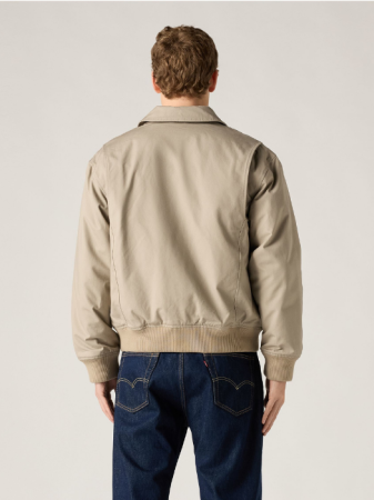 Куртки и Жакеты - Levi's Мужская Куртка Бежевая Relaxed