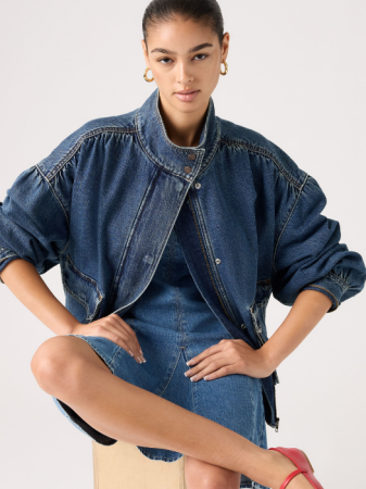 IMBRACAMINTE - Levi's Geaca Albastra Loose Femei