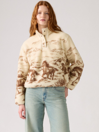 ЖЕНЩИНЫ - Levi's Женская Куртка Коричневый/Кремовый Regular