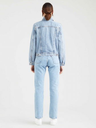 Куртки и Жакеты - Levi's Женская Куртка Светло-Синяя Slim