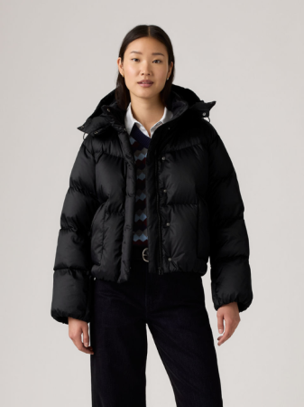 Куртки и Жакеты - Levi's Женская Зимняя Куртка Чёрная Regular