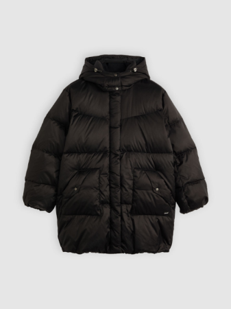 Levi's Женская зимняя куртка Чёрная Regular [5]