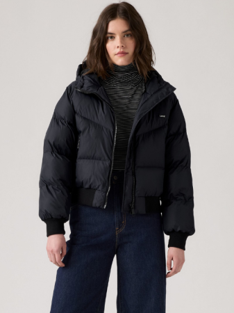 Куртки и Жакеты - Levi's Женская Зимняя Куртка Чёрная Regular