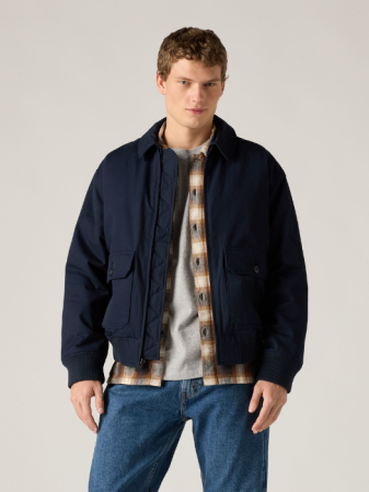 Куртки и Жакеты - Levi's Мужская Куртка Чёрная Relaxed