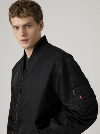 Куртки и Жакеты - Levi's Мужская Куртка Чёрная Relaxed