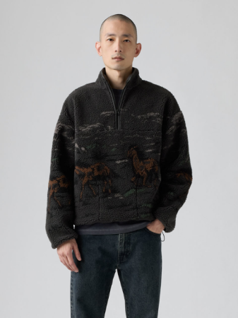 Levi's Мужская Куртка Чёрная Relaxed [0]