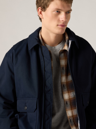 Куртки и Жакеты - Levi's Мужская Куртка Чёрная Relaxed