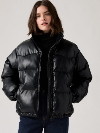 Geci si Jachete - Levi's Geaca Neagra Relaxed Femei