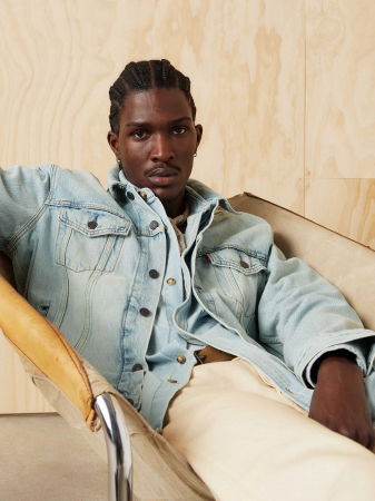 IMBRACAMINTE - Levi's Geaca Albastra Deschisa Regular Barbati