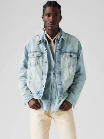 Куртки и Жакеты - Levi's Мужская Куртка Светло-Синяя Regular