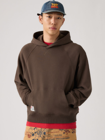 Толстовки - Levi's Мужская Толстовка Коричневая Regular