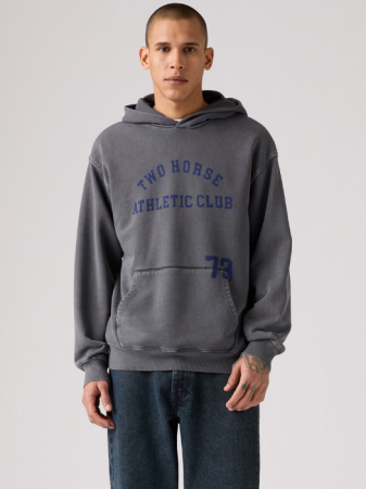 Толстовки - Levi's Мужская Толстовка Тёмная Серая Relaxed