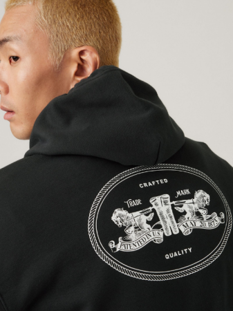 BARBATI - Levi's Hanorac Negru Regular Barbati