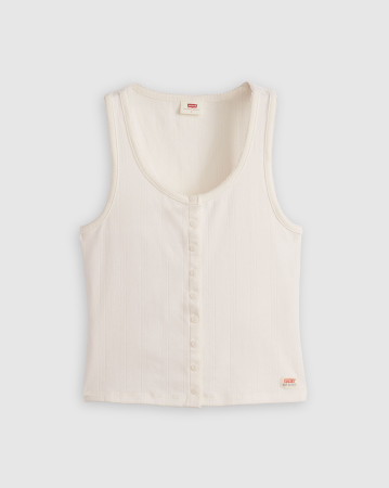 Tricouri si Topuri - Levi's Maiou Alb Slim Femei