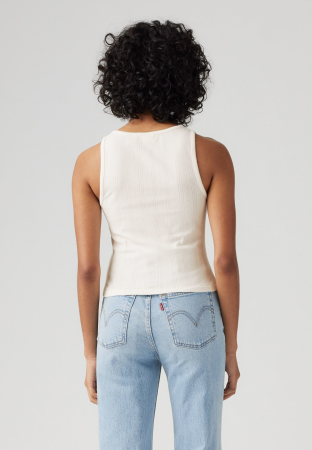 Tricouri si Topuri - Levi's Maiou Alb Slim Femei