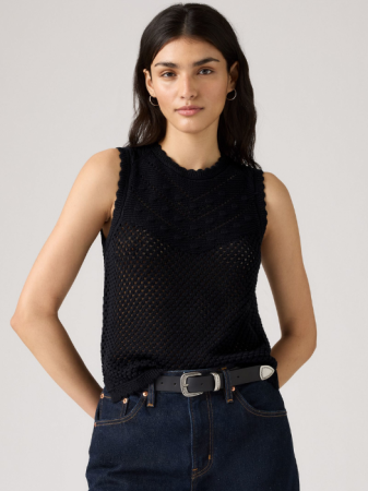 Tricouri si Topuri - Levi's Maiou Negru Regular Femei