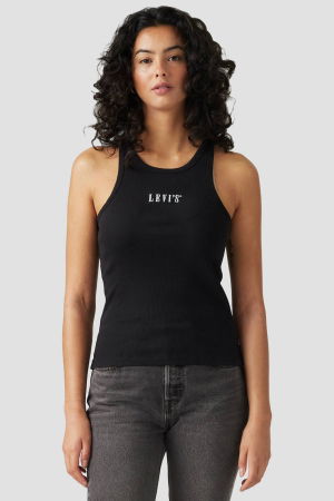 Футболки и Топы - Levi's Женская Майка Чёрная Slim