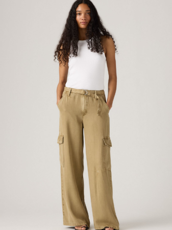 FEMEI - Levi's Pantaloni Bej Baggy Femei - 469 Lei