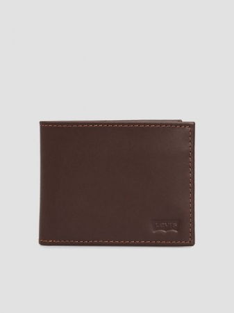 Сумки и Кошельки - Levi's Мужской Кошелёк Темно-Коричневый 