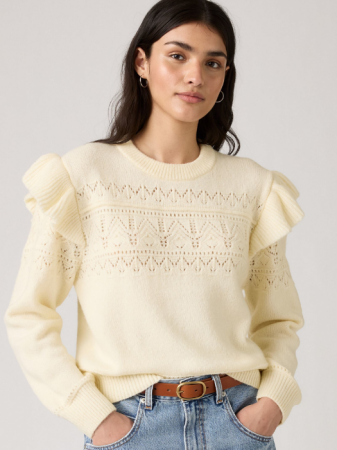 Pulovere si Cardigane - Levi's Pulover Crem Regular Femei