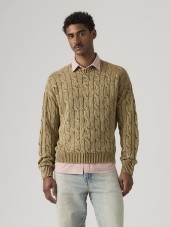 Свитера и Кардиганы - Levi's Мужской Свитер Коричневый Regular