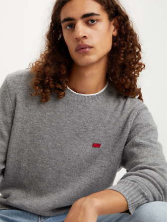 BARBATI - Levi's Pulover Gri Deschis Regular Barbati