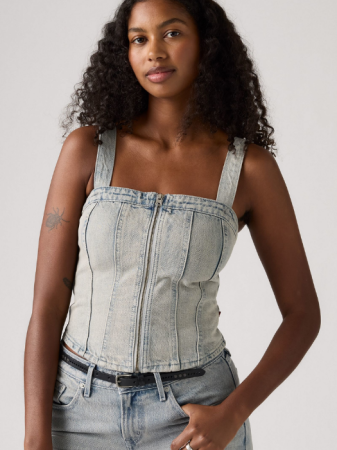 IMBRACAMINTE - Levi's Top Albastru Slim Femei