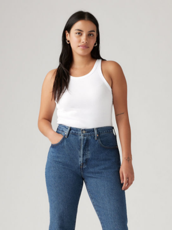FEMEI - Levi's Top Alb Slim Femei