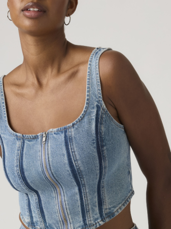 IMBRACAMINTE - Levi's Top Albastru Slim Femei