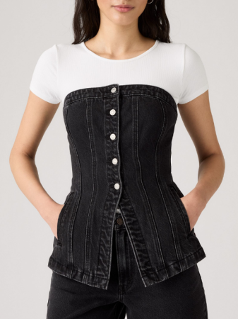 IMBRACAMINTE - Levi's Top Negru Slim Femei