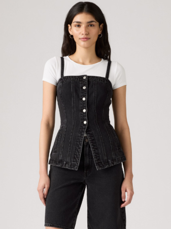 IMBRACAMINTE - Levi's Top Negru Slim Femei