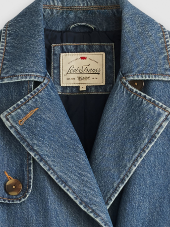 Geci si Jachete - Levi's Trench Albastru Relaxed Femei