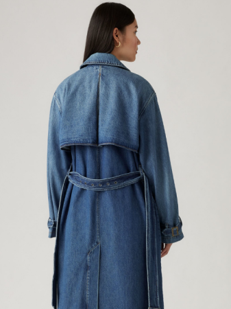 Geci si Jachete - Levi's Trench Albastru Relaxed Femei