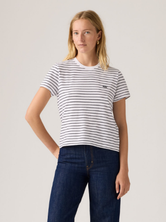 FEMEI - Levi's Tricou Alb/Negru Regular Femei