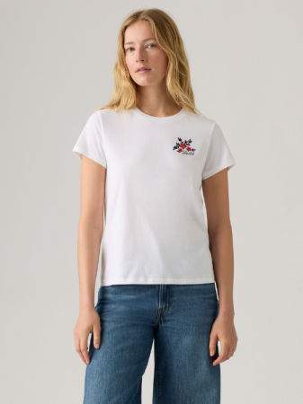 Tricouri si Topuri - Levi's Tricou Alb Regular Femei
