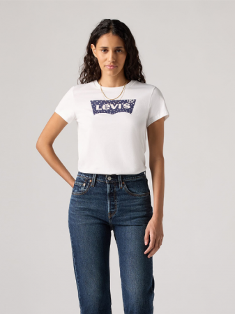 Tricouri si Topuri - Levi's Tricou Alb Regular Femei