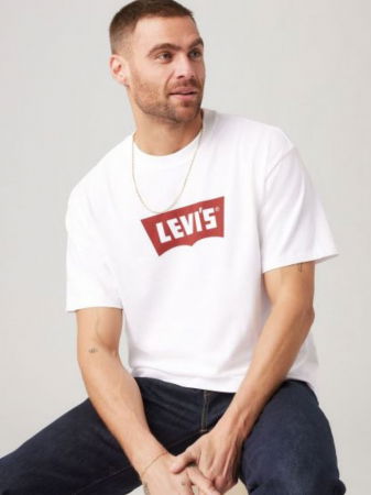 BARBATI - Levi's Tricou Alb Relaxed Barbati