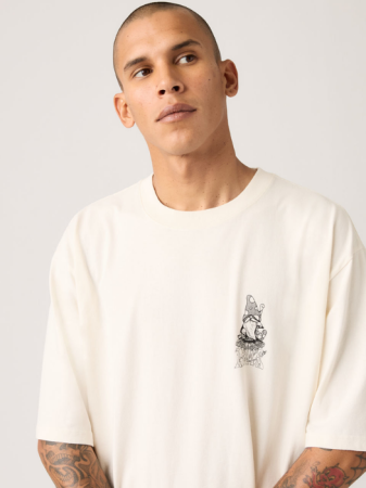 BARBATI - Levi's Tricou Alb Relaxed Barbati