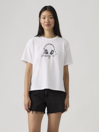 IMBRACAMINTE - Levi's Tricou Alb Relaxed Femei