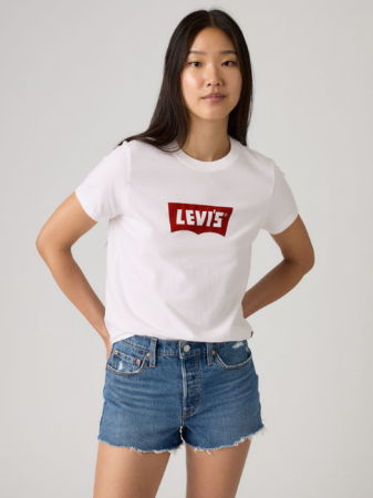 FEMEI - Levi's Tricou Alb Relaxed Femei
