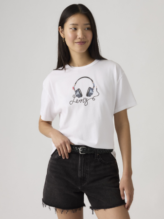 IMBRACAMINTE - Levi's Tricou Alb Relaxed Femei