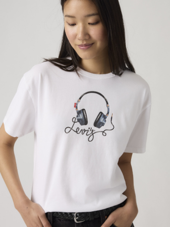 IMBRACAMINTE - Levi's Tricou Alb Relaxed Femei