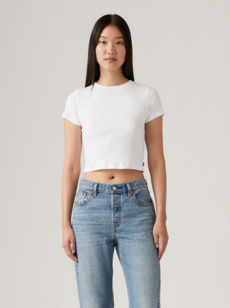 FEMEI - Levi's Tricou Alb Slim Femei