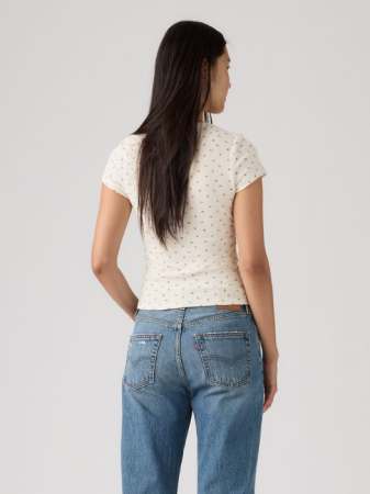 FEMEI - Tricou Alb Slim Femei