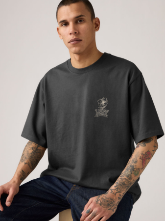 МУЖЧИНЫ - Levi's Мужская Футболка Антрацитовая Relaxed