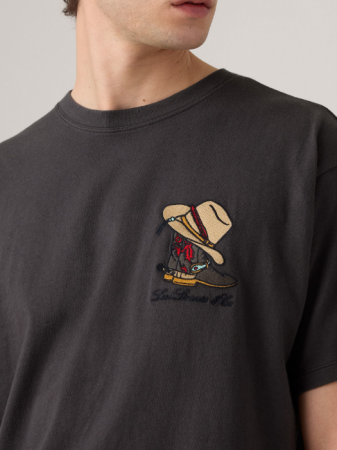 Levi's Мужская Футболка Антрацитовая Relaxed [2]