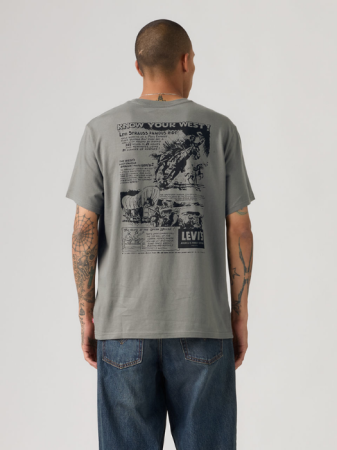 МУЖЧИНЫ - Levi's Мужская Футболка Тёмная Серая Relaxed